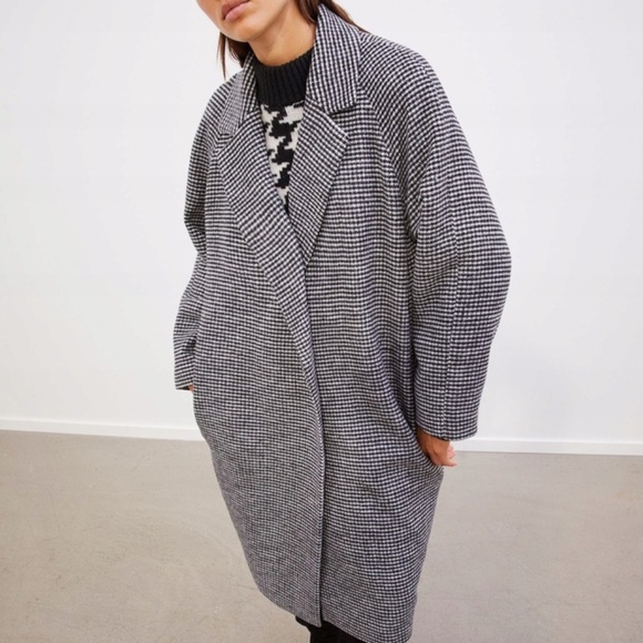 H&M Houndstooth Coat - Picture 2 of 3